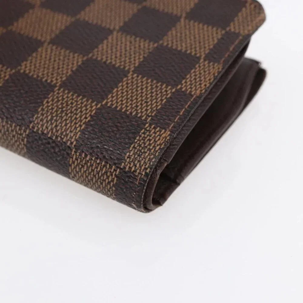 Authentic LOUIS VUITTON Damier Ebene Portefeuille Viennois Wallet bst288-120225
